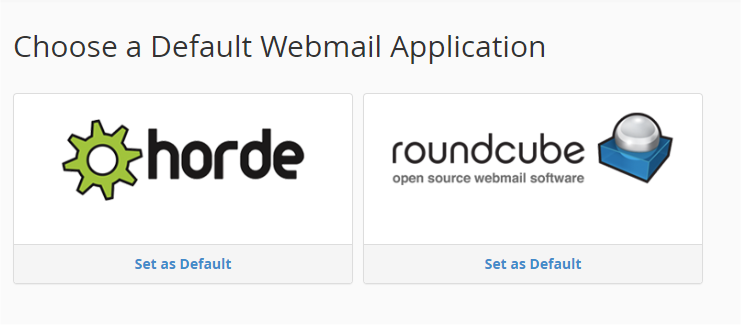 Webmail screen