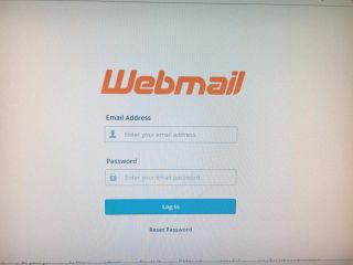 Webmail interface page 